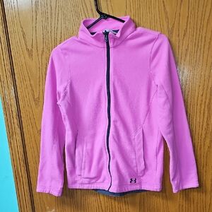 Under Armour Kids Fleece Jacket in Bright Pink